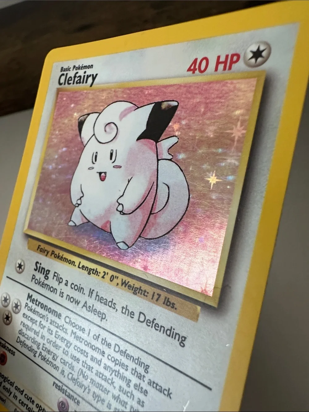 Clefairy Pokémon Trading Card - 1999 Base Set (5/102)